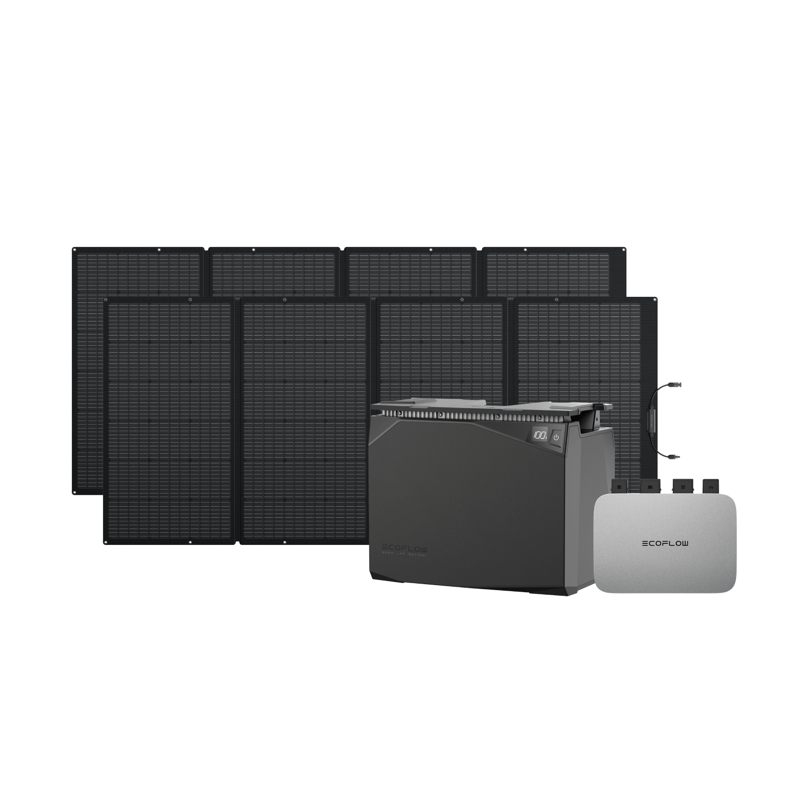 Fotovoltaico da balcone EcoFlow PowerStream con batteria impermeabile 2 kWh/5 kWh EcoFlow Italia PowerStream 800 W Batteria impermeabile 2 kWh + 2x 400 W Pannello solare portatile