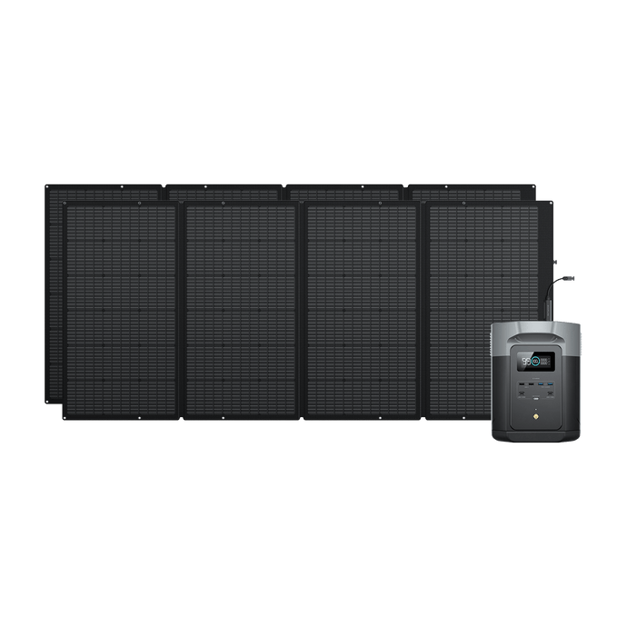 Generatore solare EcoFlow DELTA 2 Max (FV 400 W) Bundles EcoFlow Europe 2*400W + DELTA 2 Max  