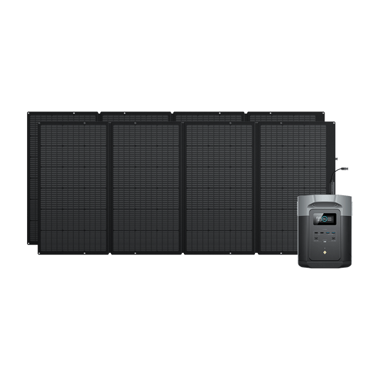 Generatore solare EcoFlow DELTA 2 Max (FV 400 W) Bundles EcoFlow Europe 2*400W + DELTA 2 Max  