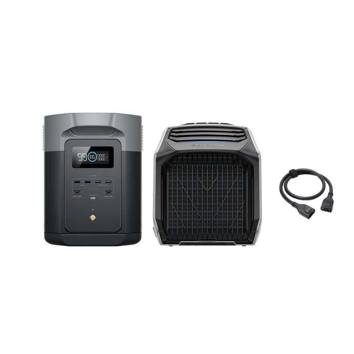 EcoFlow WAVE 2 + EcoFlow DELTA 2 Max + Pannello Solare 400W + XT150  EcoFlow Europe   