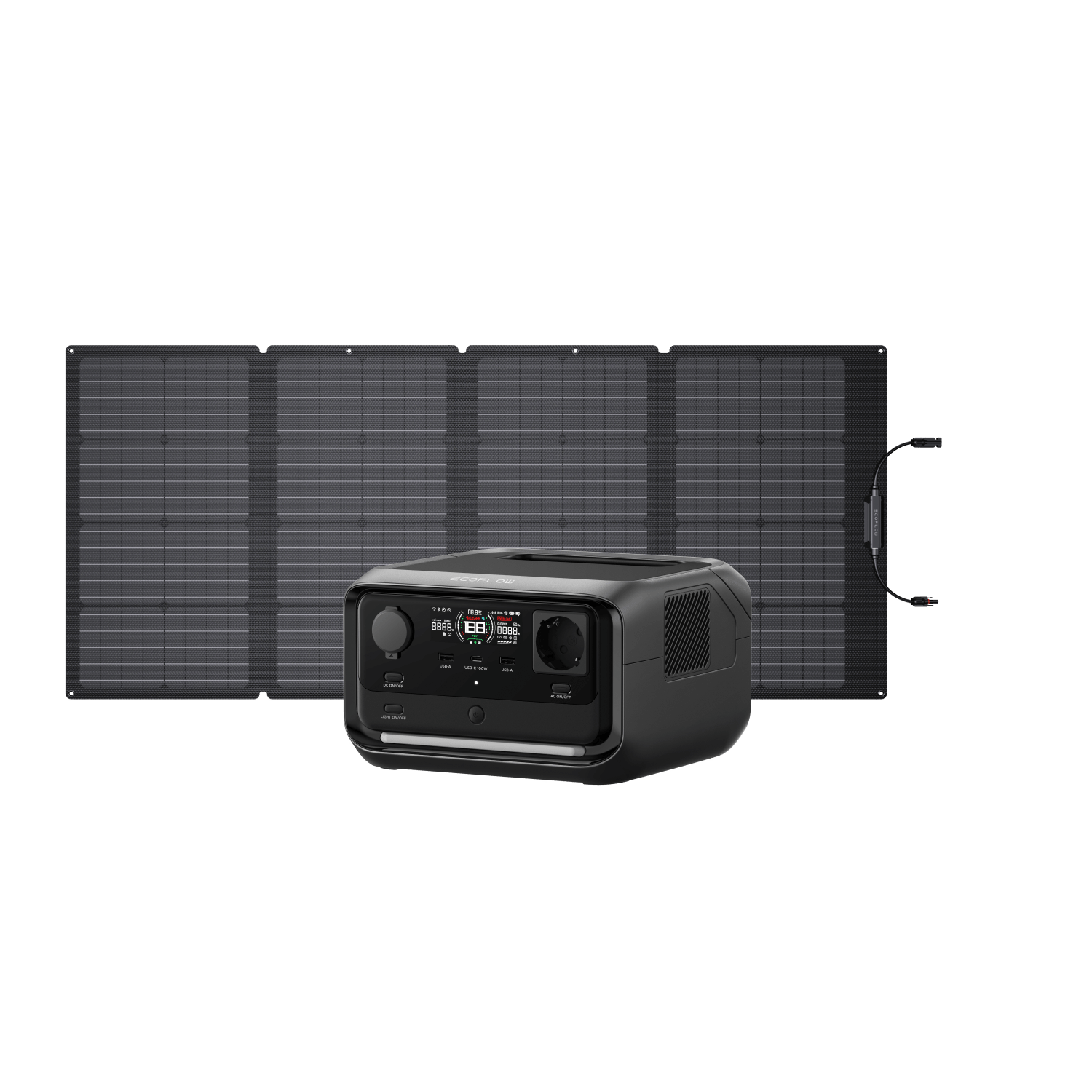 Generatore solare EcoFlow RIVER 3 Plus (FV 60 W) Bundles EcoFlow Italia RIVER 3 Plus Pannello Solare Portatile da 160 W