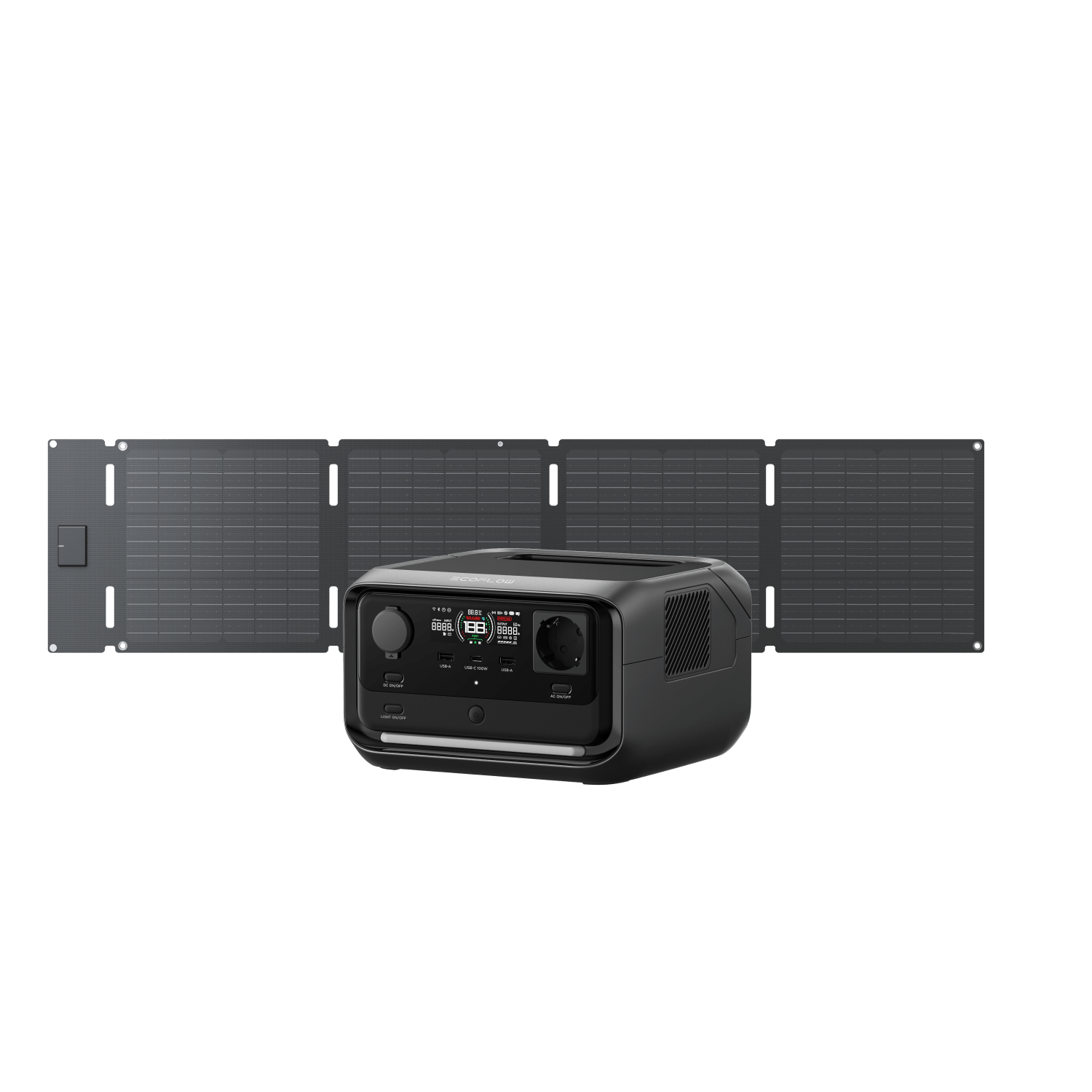 Power station portatile EcoFlow RIVER 3 Plus Portable Power EcoFlow Italia RIVER 3 Plus + Pannello solare portatile da 60 W (tipo C) /