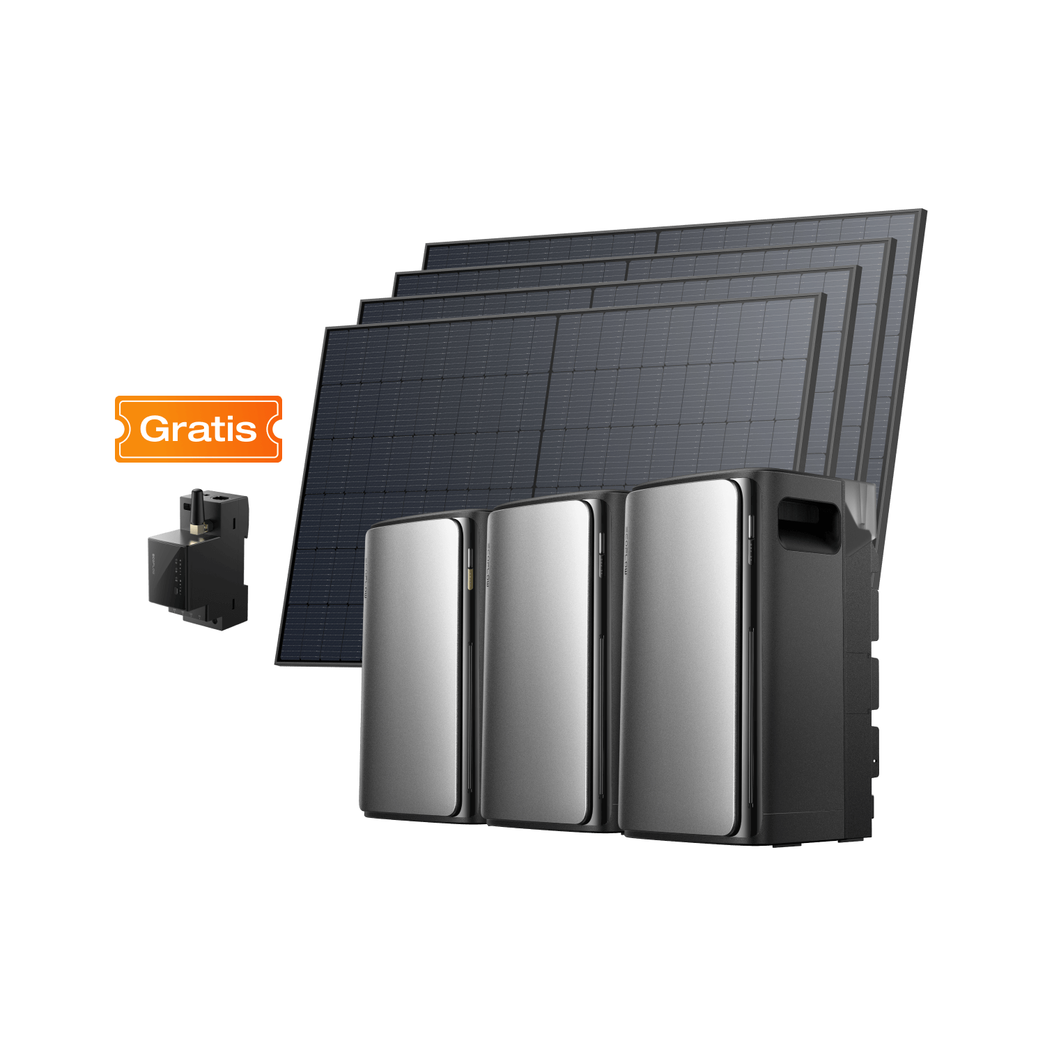 Kit Fotovoltaico con Accumulo EcoFlow STREAM BKW II EcoFlow Italia Set avanzato serie EcoFlow STREAM (2.080 Wp)